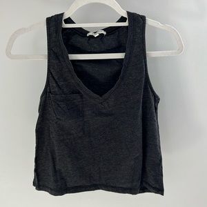 Gray Z Supply v neck tank top